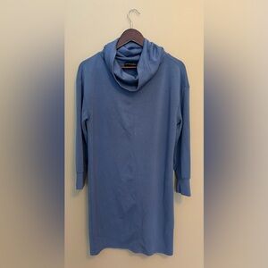 Cynthia Rowley Slate Blue Cowl Neck Dress